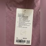 Lululemon NWT Classic Fit Cotton Blend T-Shirt Rose Blush Size 10 Photo 7