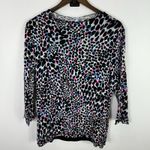 Laura Ashley Top Womens XL Animal Print Layered Ruched Whimsigoth Boho Artsy Y2K Photo 6