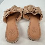 Tory Burch  Annabelle Bow Suede Slide Sandal in Tan Size 6.5‎ Photo 4