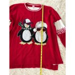 Holiday Time Holiday Penguin Christmas Sweater Womens 2X Ugly Festive‎  Photo 2