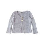 J.Jill 100% Cotton Lilac Knit 2 Button Front Mini Bell Sleeve sweater Purple Size L Photo 1