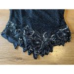 Laurence Kazar  Black Silk Beaded Blouse Shirt Top Evening Size Small‎ Luxury Photo 15