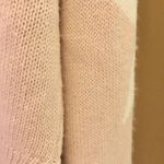 True Craft Cropped Mock Neck Star Sweater White Ash Pink Large Photo 7