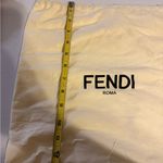 Fendi  Dust Bag Storage Cover Pouch Drawstring Off White 13" x 13” Photo 2