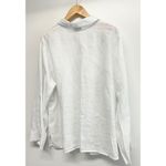 Charter Club  Casual Shirt 100% Linen White Plus Size 18W Long Sleeve Buttoned Photo 6