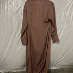 ZARA NEW  Pink Satin Effect Floral Print Button Front Maxi Shirt Dress Small Photo 6