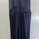 Jonathan Simkhai Tiered Sleeveless V Neck Maxi Dress Midnight Blue Size 18 Photo 6
