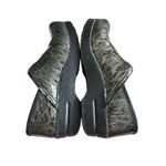 Dansko Women's Gold Glossy Swirl Leather Slip On Mule Clogs sz 38 Comfort Nurse Photo 5