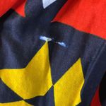 Vintage Skirt with Colorful Geometric Shapes Pattern Black Size L Photo 2