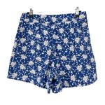 J.Crew Shorts Womens Size 4 Trouser Night Sky Floral Block Print Blue White NWT Photo 1