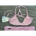 Billabong NWT $39.95 SOL Searcher Crossback Dusty Rose Bikini Top, Sz M Photo 1