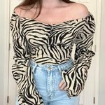 SheIn Zebra backless Top Photo 1