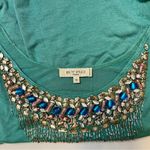 Turquoise Etro beaded asymmetrical tank size M Blue Size M Photo 5
