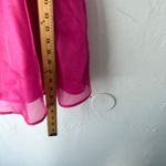 Thirty Thirty Pink Organza Mini Dress Puff Sleeve Square Neck Party Barbie S Photo 5
