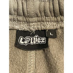 Lolliez Sweatpants Womens L Gray Rhinestone Embellished Graphic Print Pockets Size L Photo 5