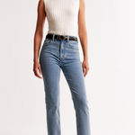 Abercrombie & Fitch Abercrombie The Ankle Straight Ultra High-Rise Jeans Photo 0