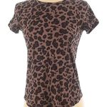 Abercrombie & Fitch Knotted Crew Tee Animal Print Photo 0
