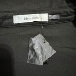 idem Ditto  Black Ruched Front Long Sleeve Collared Button Up Shirt Top Gothic L Photo 8