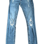 True Religion True‎ Religion Rocco Jeans Women's 4 / Men's 27 Low Rise Distressed Skinny Photo 0