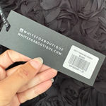 White Fox Boutique White Fox Pretty Women Mini dress floral tulle Black Strapless size M black Photo 10