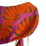 Farm Rio  Copacabana Orange Printed One Shoulder Cut Out Maxi Dress Size Large Photo 8