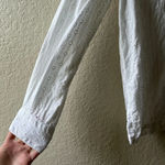 Democracy  eyelet floral button up career Minimalist‎ staple cotton beach boho Photo 3