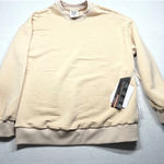 Obermeyer  Quilted Fleece Pullover Sweatshirt Beige Polartec Size S Photo 0
