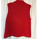 Studio Joy Womens Red Ugly Christmas Sweater Vest Santa Snowman Reindeer Size L Size L Photo 4