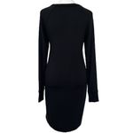 Lou & grey New Women’s Soft Long Sleeve Black Sweatshirt Dress Size XS Photo 3