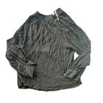 Ba&sh  Neil Embellished Gold Button Long Sleeve Black Blouse Large Mock Neck Photo 1