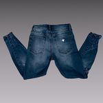 Guess Black Distressed Denim Skinny Jeans Sz 27 Photo 1