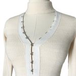 Jonathan Simkhai Ribbed Knit Cutout Choker Neck Wool Midi Dress Cream Size XS Photo 2