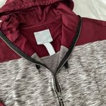 Aeropostale Grey And Maroon Zip-Up Hoodie Photo 3