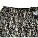 Apt. 9 NEW Womens  Tan Black Print Modern Fit Paper Bag Soft Elastic Waist Pants S Photo 3