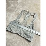 Free People NWT  Intimates Galloon Lace RacerBack Bra Graphite Gray, Small Photo 6