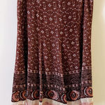 Elie Tahari Mahogany Evita Silk Blend Midi Skirt A-line NEW Lined Size 6 Mosaic Photo 0