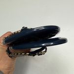 Jack Rogers  Georgica Jelly Sandals in Navy with gold accents S-436 Sz 8 Photo 2