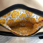 Emma Fox  Large tan black red leather‎ Satchel  fold over Handbag no strap Photo 11