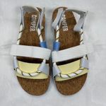 Camper Women's Sandals Cork Platform Rope Straps Adjustable White Yellow Size 37 Photo 1