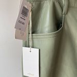 Wilfred Beatrix High Rise Flare Leather Pants size 12 bitter sage color Green Photo 1