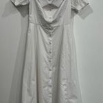 PEARL by Lela Rose button front‎ poplin dress with collar White Women’s SIZE 6 Photo 0