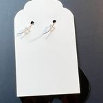 Handmade Cheetah Print Teardrop Dangle Pierced Earrings New Photo 1