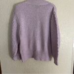 Who What Wear Orchid Petal Chunky Lavender Button Up Sweater Large NWT Photo 1