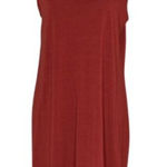 Old Navy Women's dark Orange Sleeveless Turtleneck Shift Midi Dress Size M Girly Photo 0