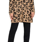 ✨ Leopard Pockets Longline Cardigan✨ Black Size M Photo 0