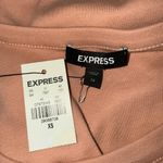 EXPRESS  Peach Rhinestone Brooch Design Embellished T-Shirt Dress NWOT $68 ‎ XS Photo 6