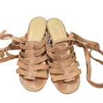 Marc Fisher  Blush Pink Lace up Caged Sandal Block Heels Women Sz 7 Photo 8