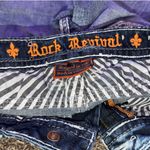 Rock Revival Never worn Size 24  blue bootcut jeans with rhinestone details #denim #embellished Photo 4