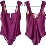 Shade & Shore NEW Full Coverage One Piece Swimsuit Size Small Purple Photo 1