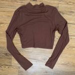 Pitaya Chocolate Cropped Mock Neck Photo 1